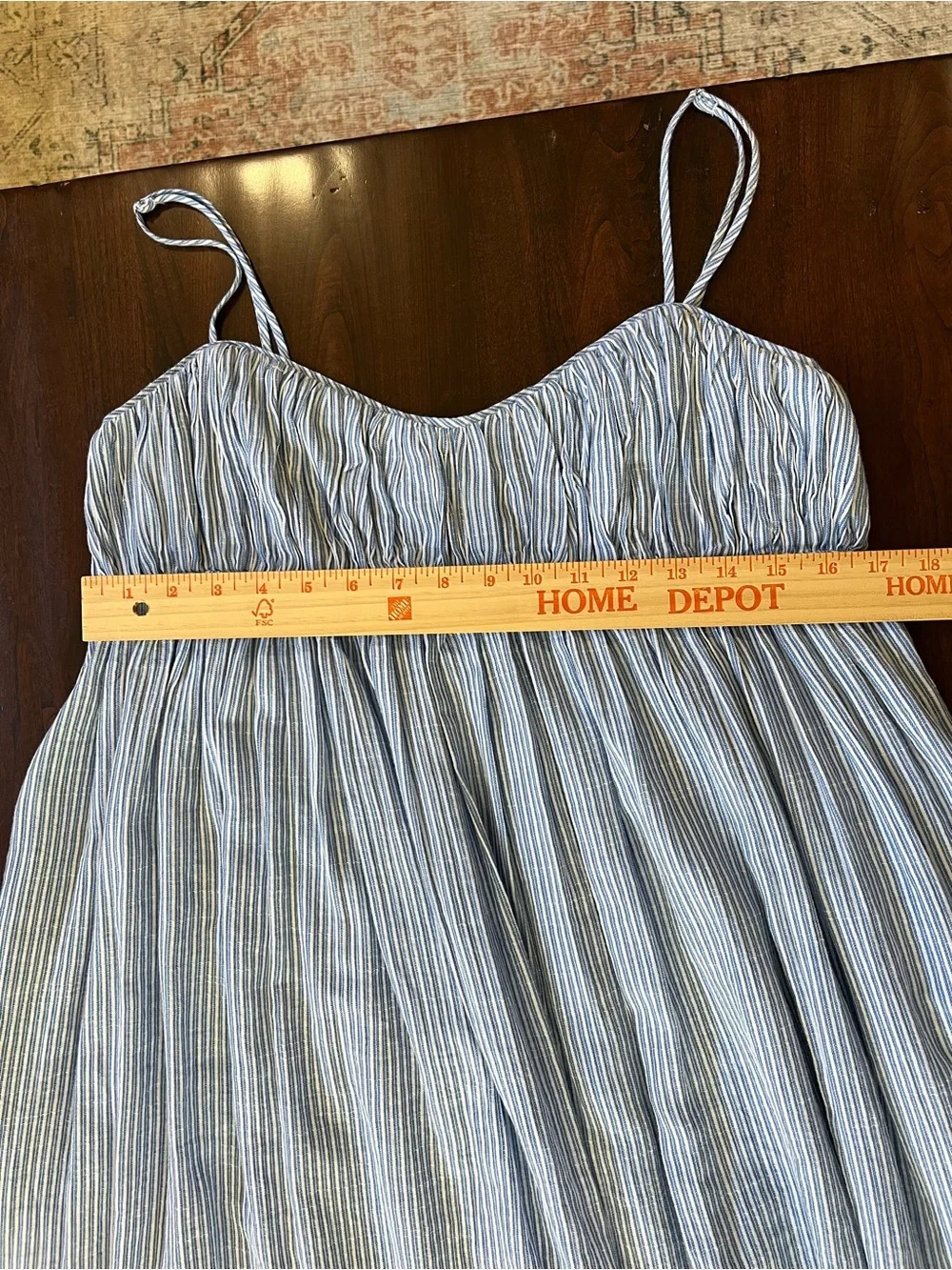 J. Crew Light Blue and White Striped Maxi Sundress - Picture 4 of 7